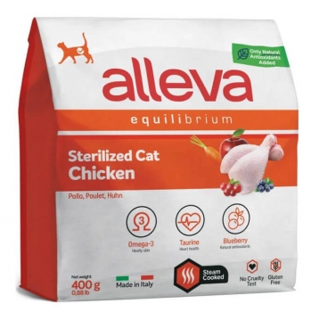 Сухой корм Alleva Equilibrium Sterilized Cat Chicken для кастрированных котов и стерилизованных кошек (Курица)